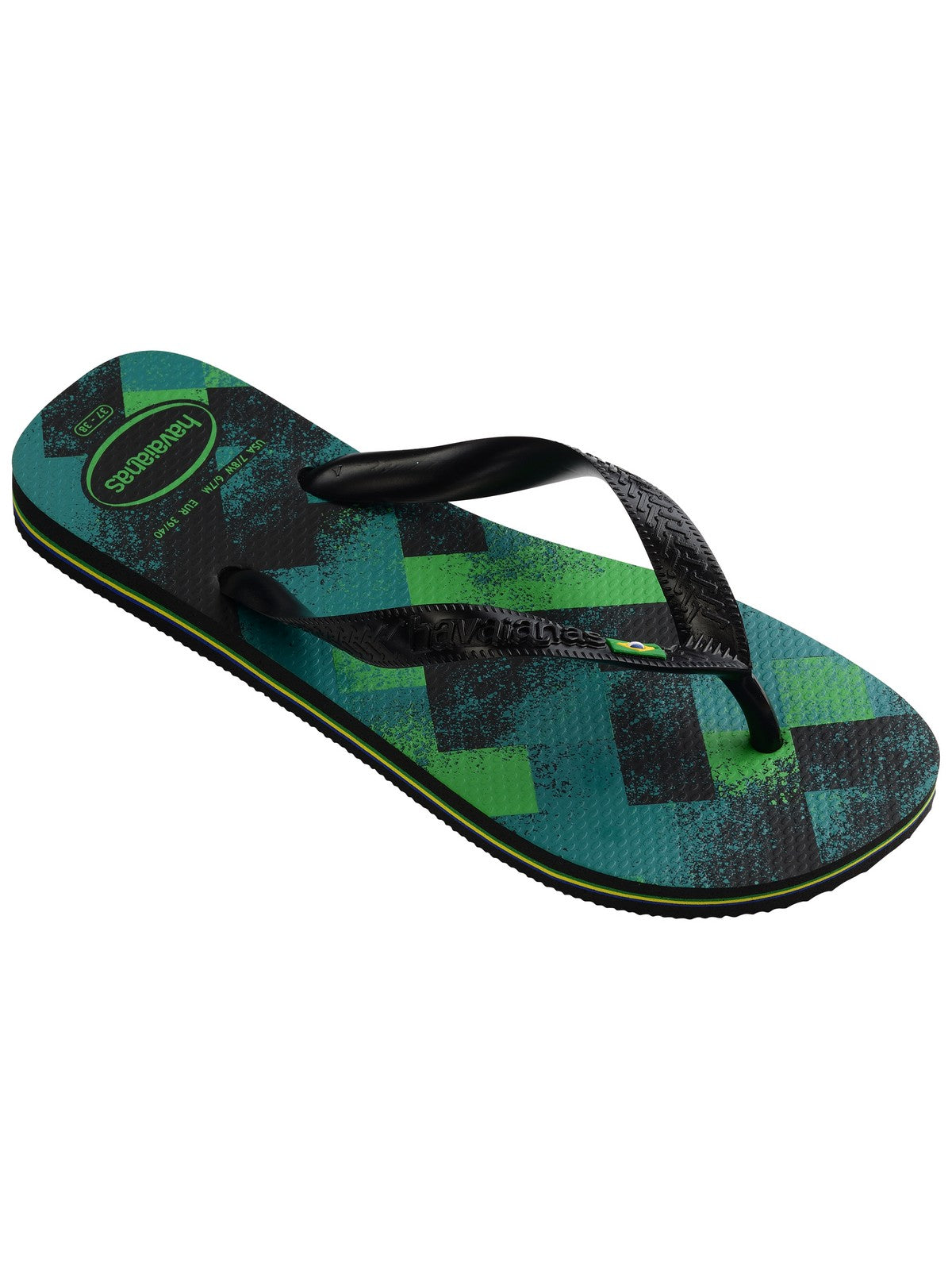 Tongs unisexes adultes HAVAIANAS Hav. Brasil Fresh 4145745.7662 Noir