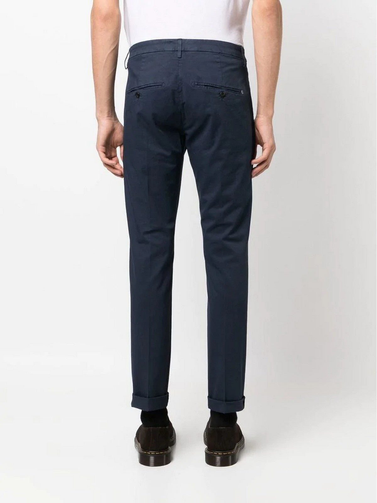 DONDUP Hommes Gaubert UP235 GSE046U PTD 894 Bleu Pantalon