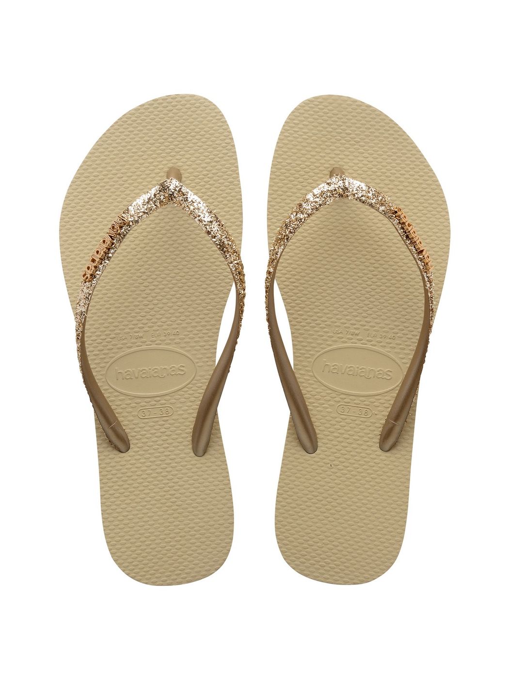 HAVAIANAS Tongs femmes Hav. Slim Glitter II 4146975.0154 Beige