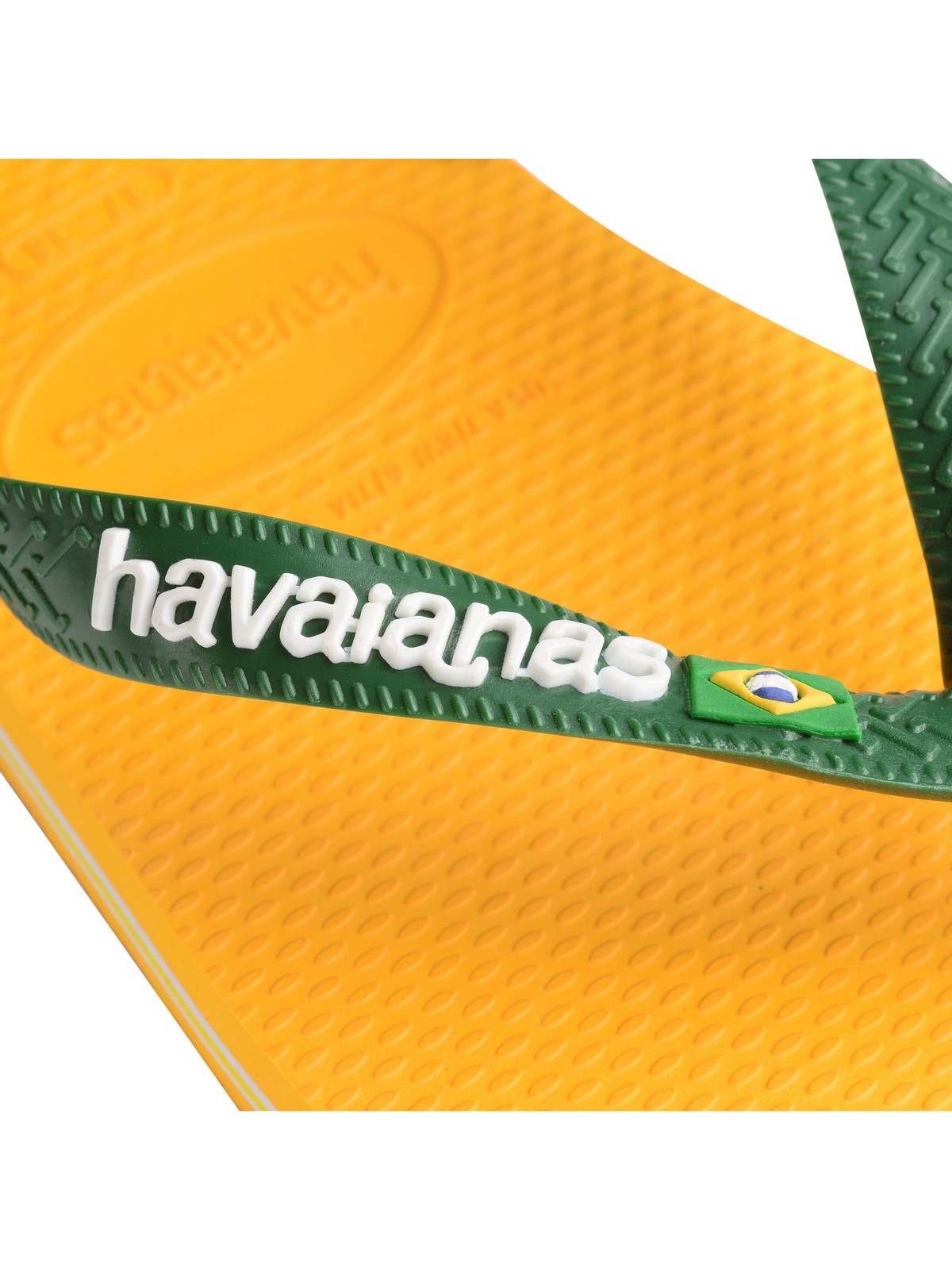 HAVAIANAS Tongs femmes Hav. Brasil logo 4110850.1740 Jaune