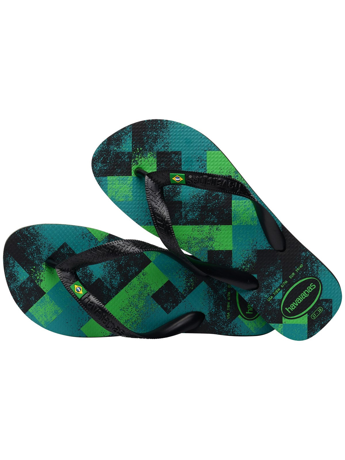 Tongs unisexes adultes HAVAIANAS Hav. Brasil Fresh 4145745.7662 Noir