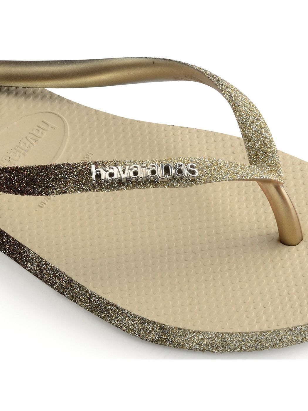 Tongs HAVAIANAS Femme SLIM SPARKLE ME FC 4146093.0154 Beige