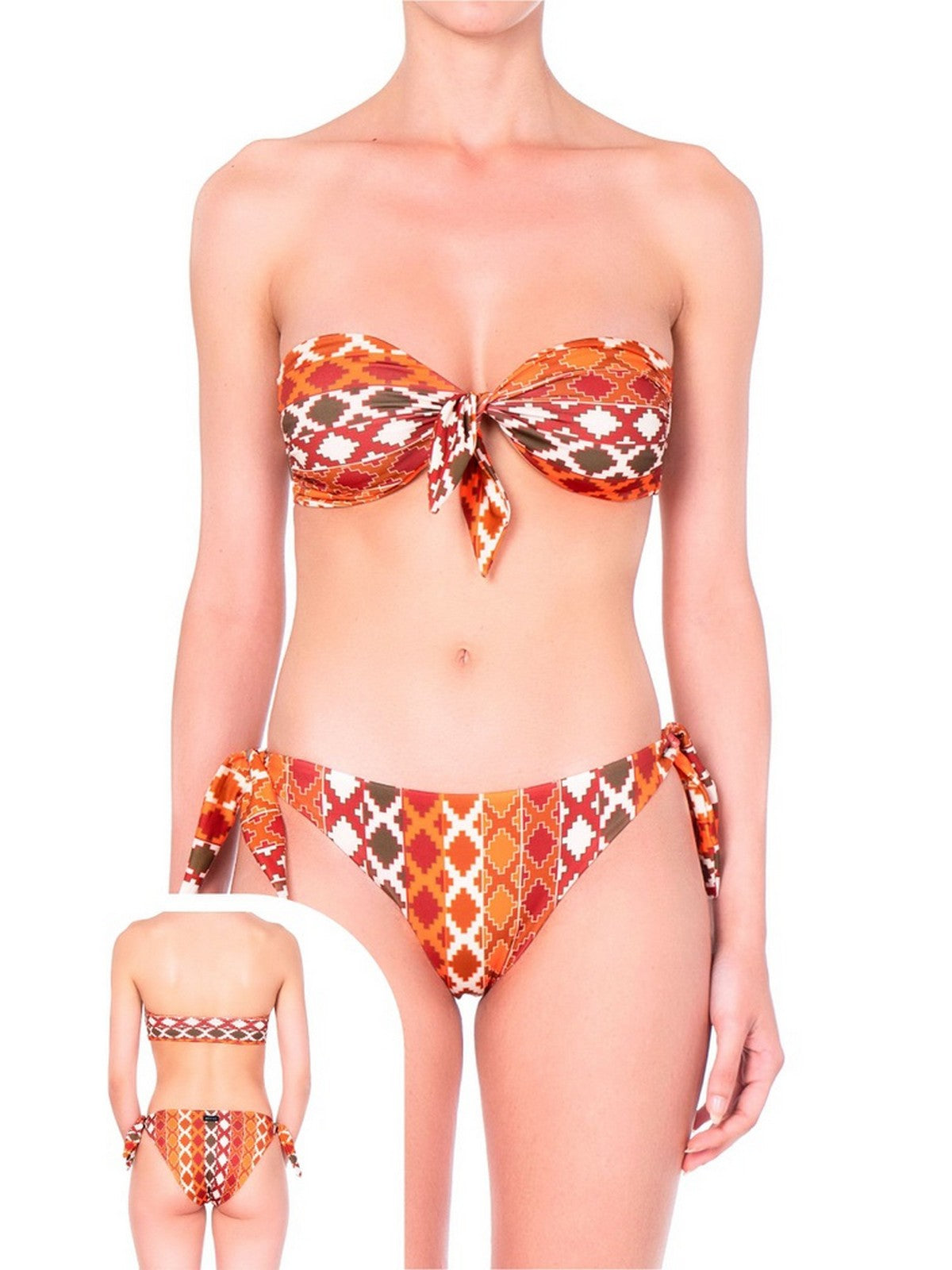 ME FUI Maillot de bain bikini pour femme MF23-0351X1 Orange