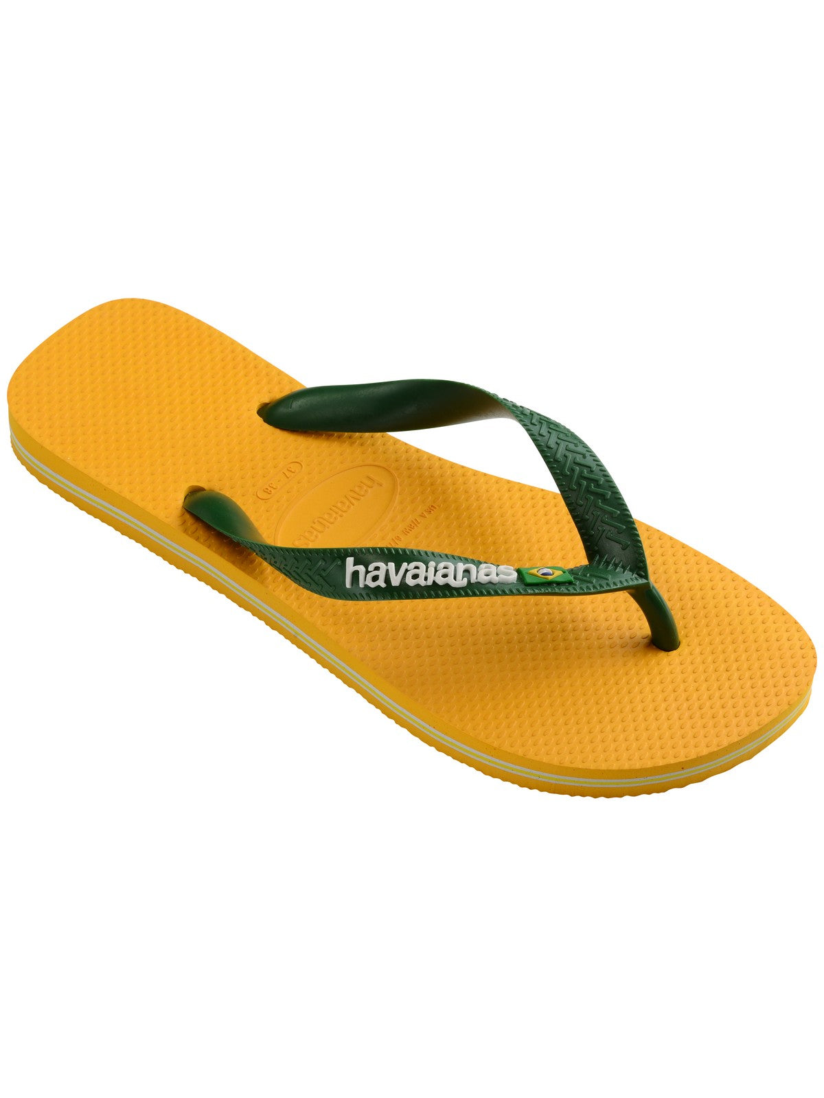 HAVAIANAS Tongs femmes Hav. Brasil logo 4110850.1740 Jaune