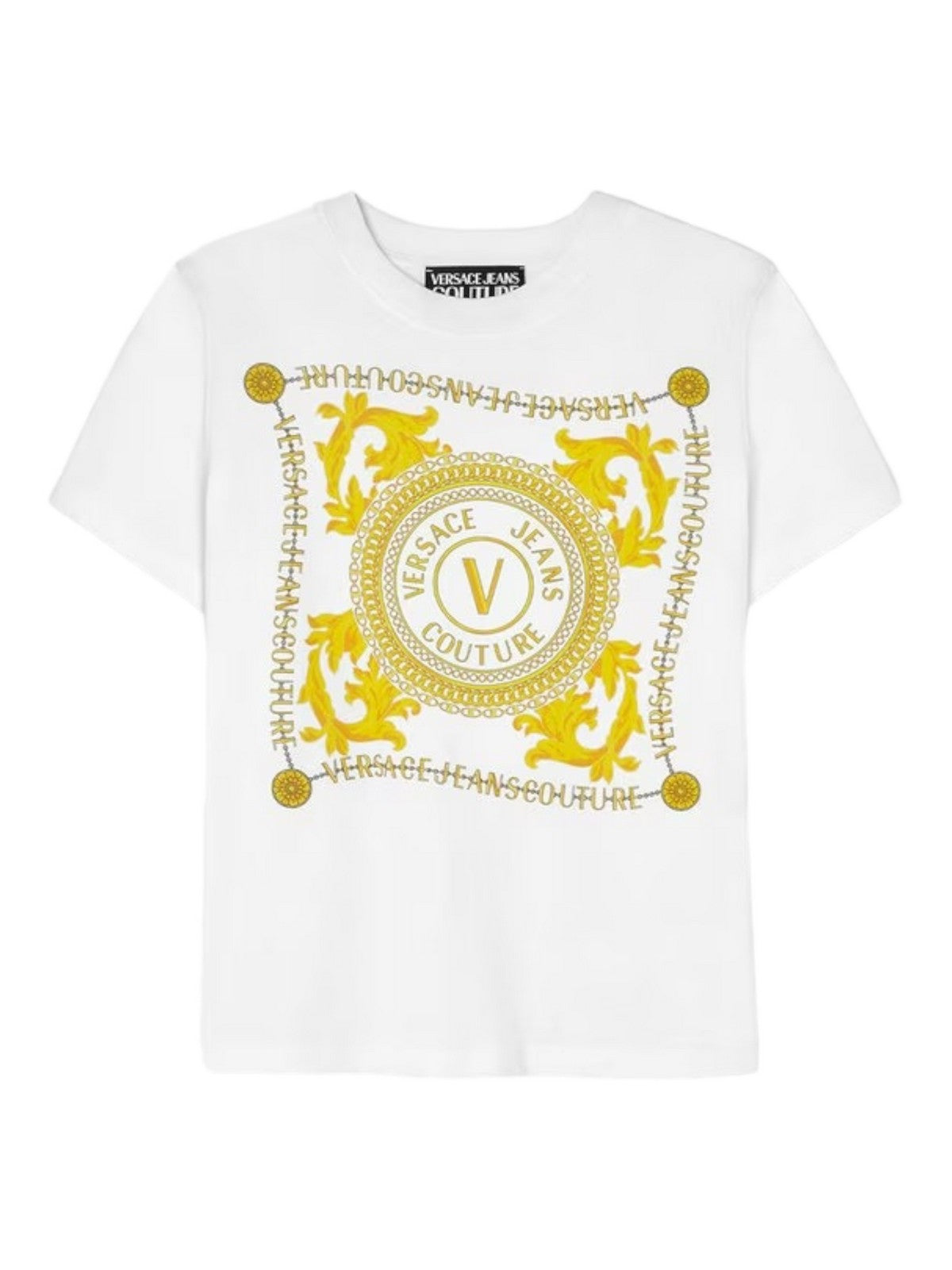 VERSACE JEANS COUTURE T-Shirt et Polo Femme 75HAHF07 CJ00F G03 Blanc