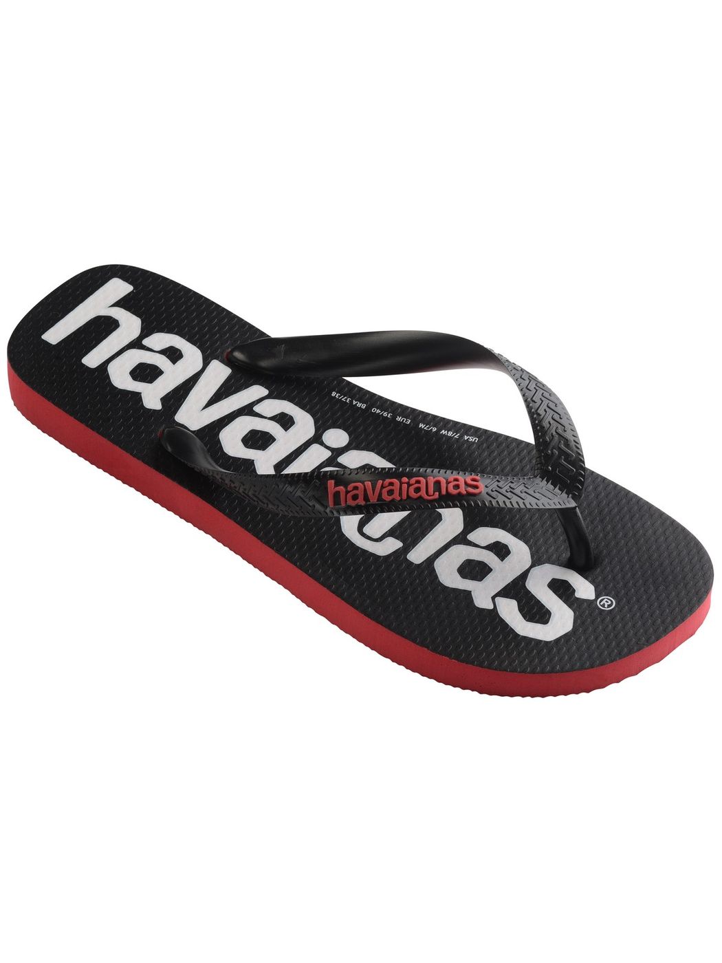 Tongs unisexes adultes HAVAIANAS Hav. Top logomania 2 4145741.2090 Rouge