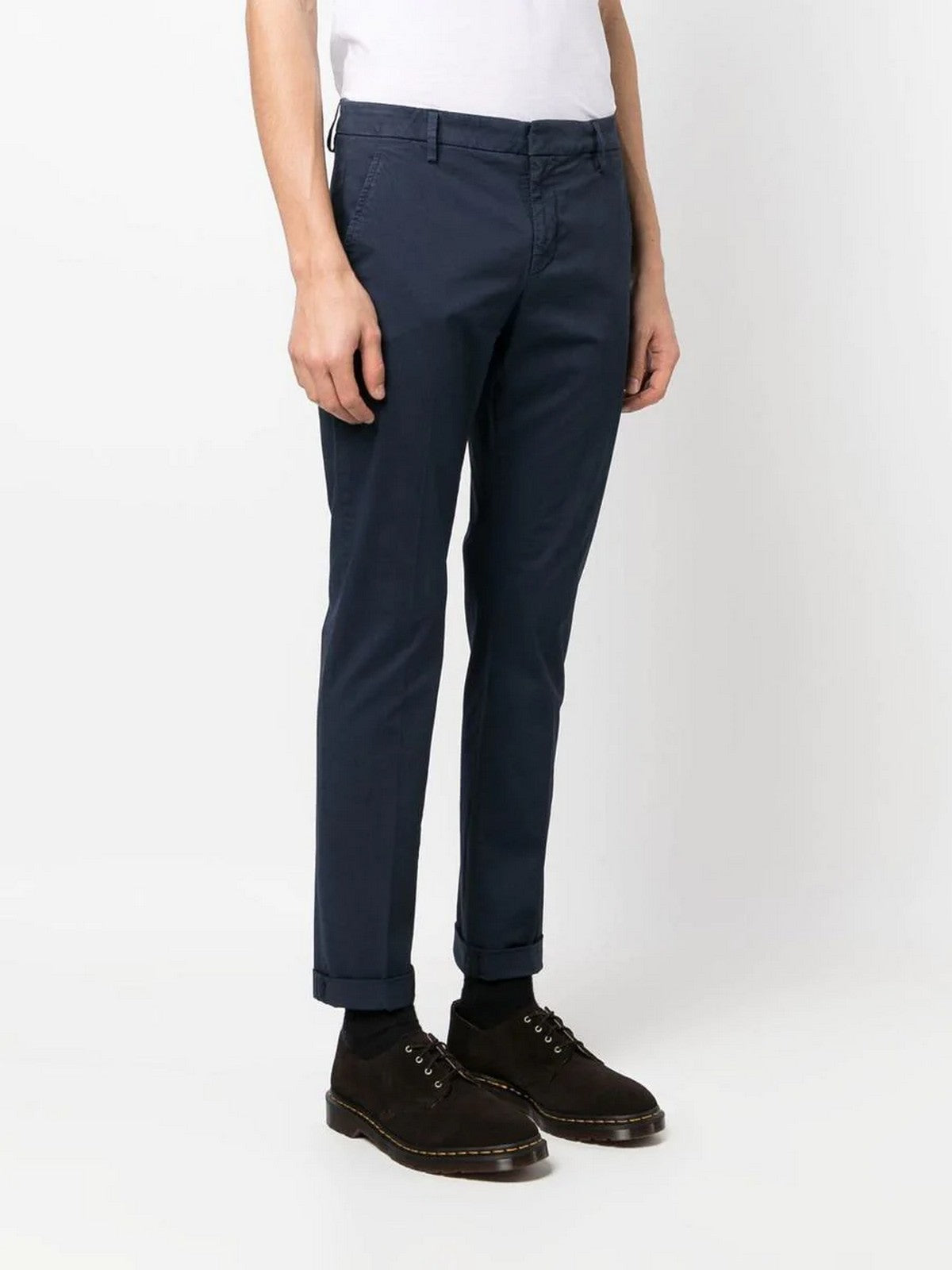 DONDUP Hommes Gaubert UP235 GSE046U PTD 894 Bleu Pantalon