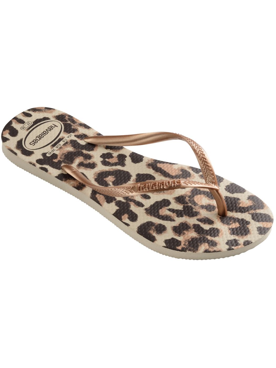 Tongs HAVAIANAS Femmes Slim Animals 4103352.9919 Beige