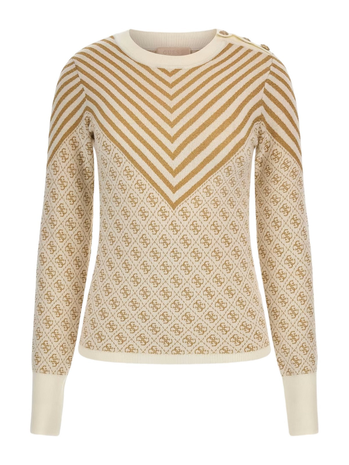 Pull GUESS Femme W3BR26 Z3AE0 F02T Beige