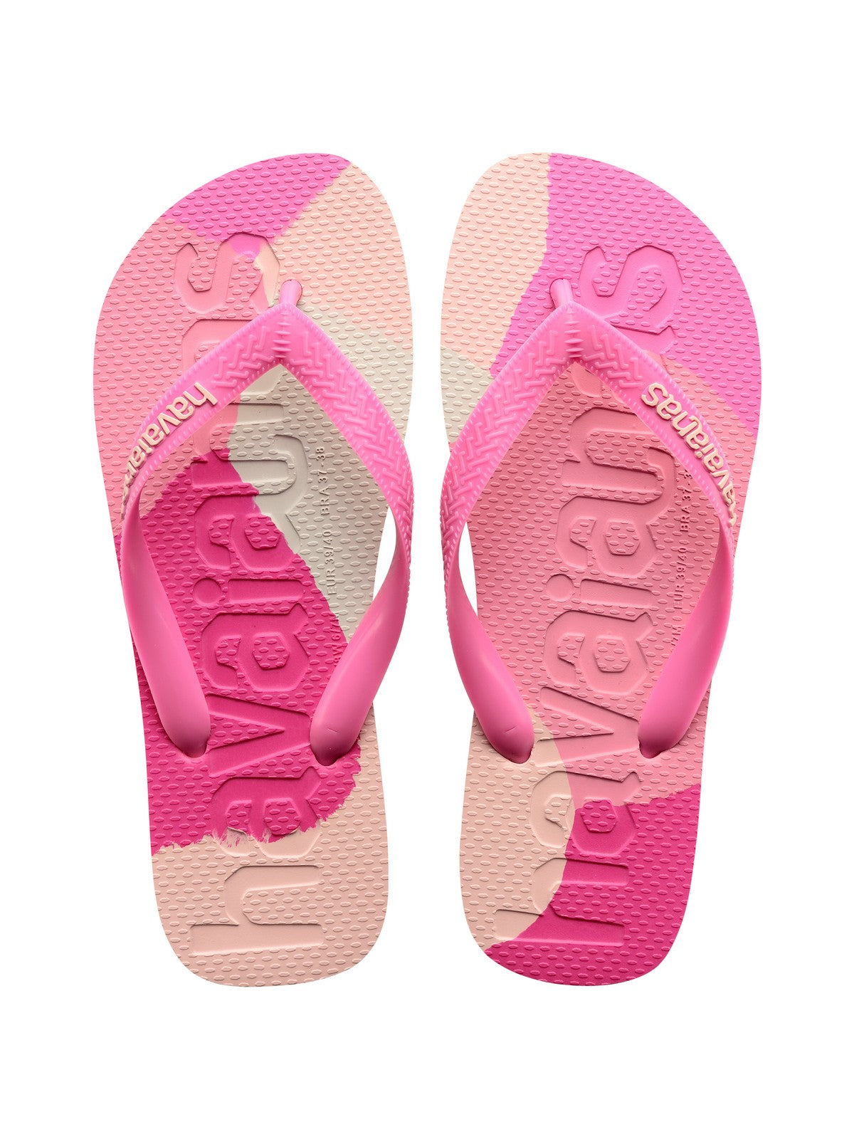 HAVAIANAS Tongs femmes Hav. Top logomania couleurs II 4147526.0129 Rose