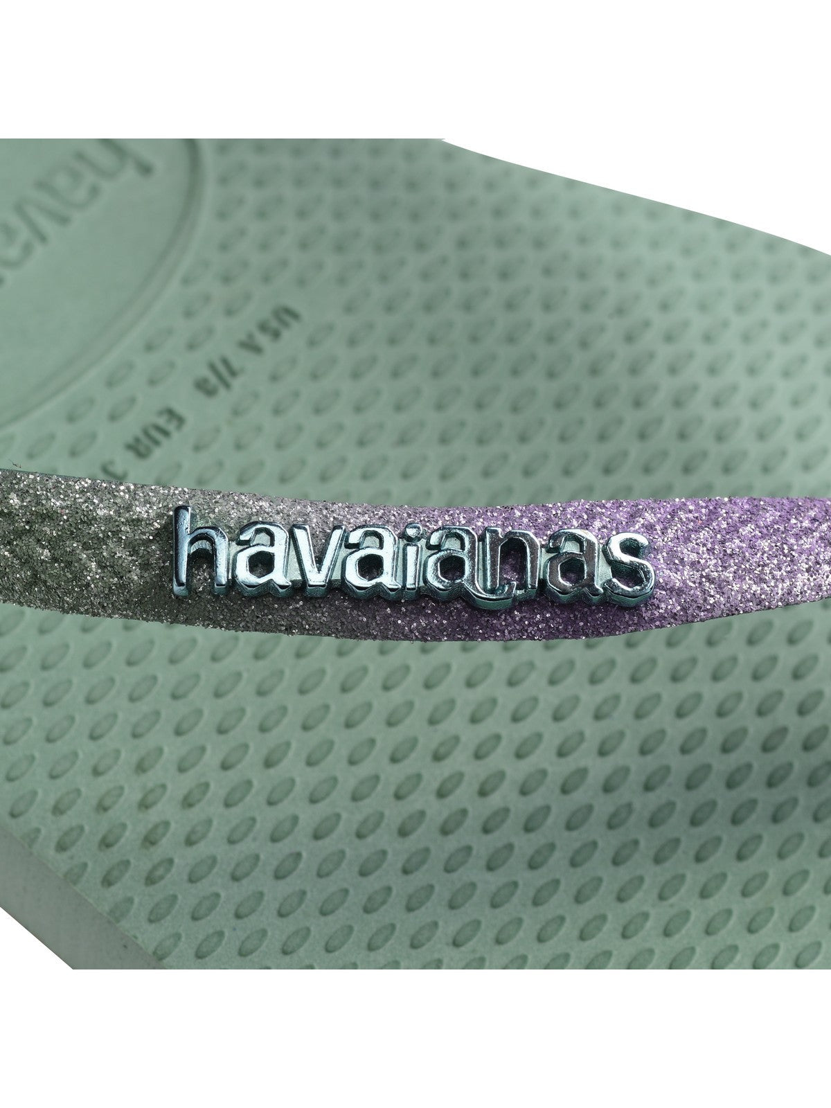 HAVAIANAS Pantoufles pour femmes Hav. Square glitter 4148102.1809 Vert