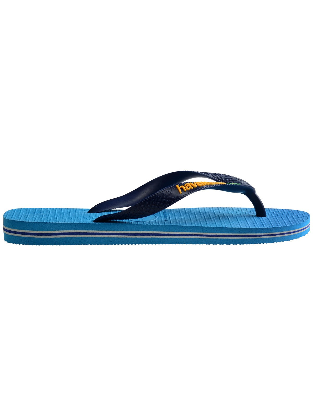 Tongs unisexes adultes HAVAIANAS Hav. Brasil logo 4110850.6946 Turquoise