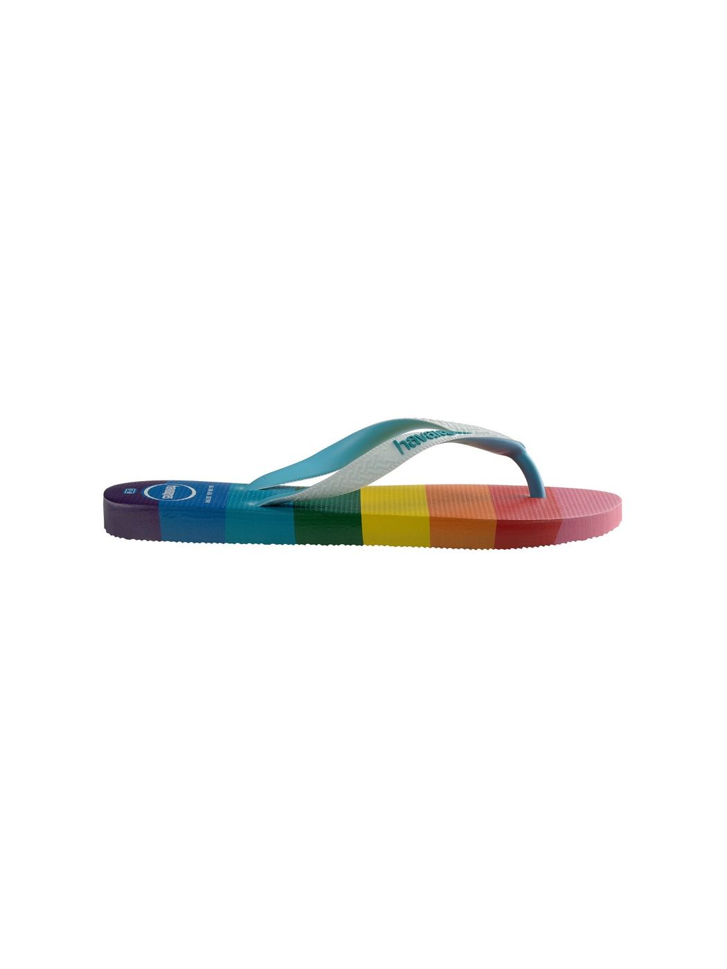 Tongs HAVAIANAS unisexe adulte Hav. Top pride allover 4145742.0031 Bleu