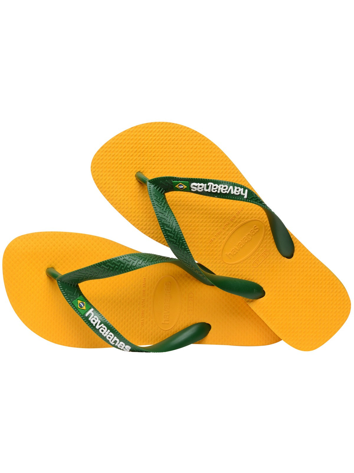 HAVAIANAS Tongs femmes Hav. Brasil logo 4110850.1740 Jaune