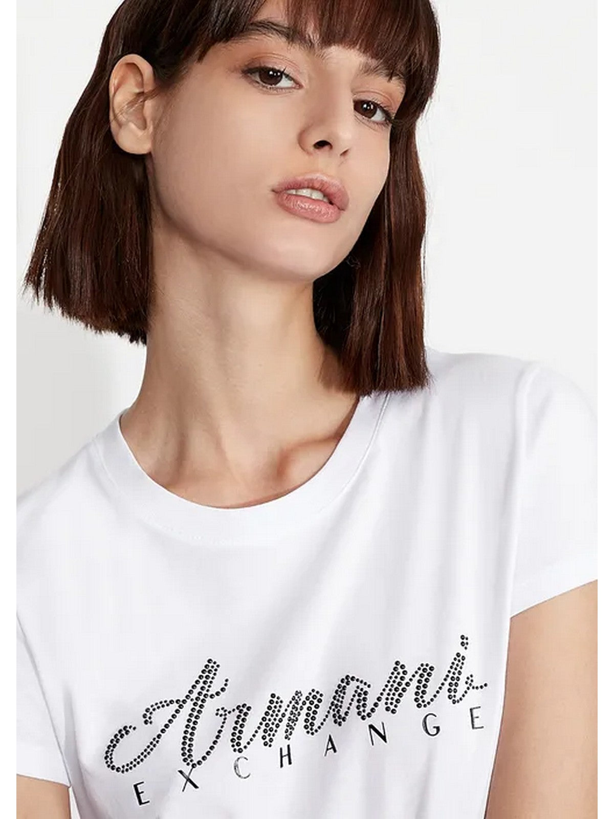 ARMANI EXCHANGE T-Shirt et Polo Femme 8NYT91 YJG3Z 1000 Blanc