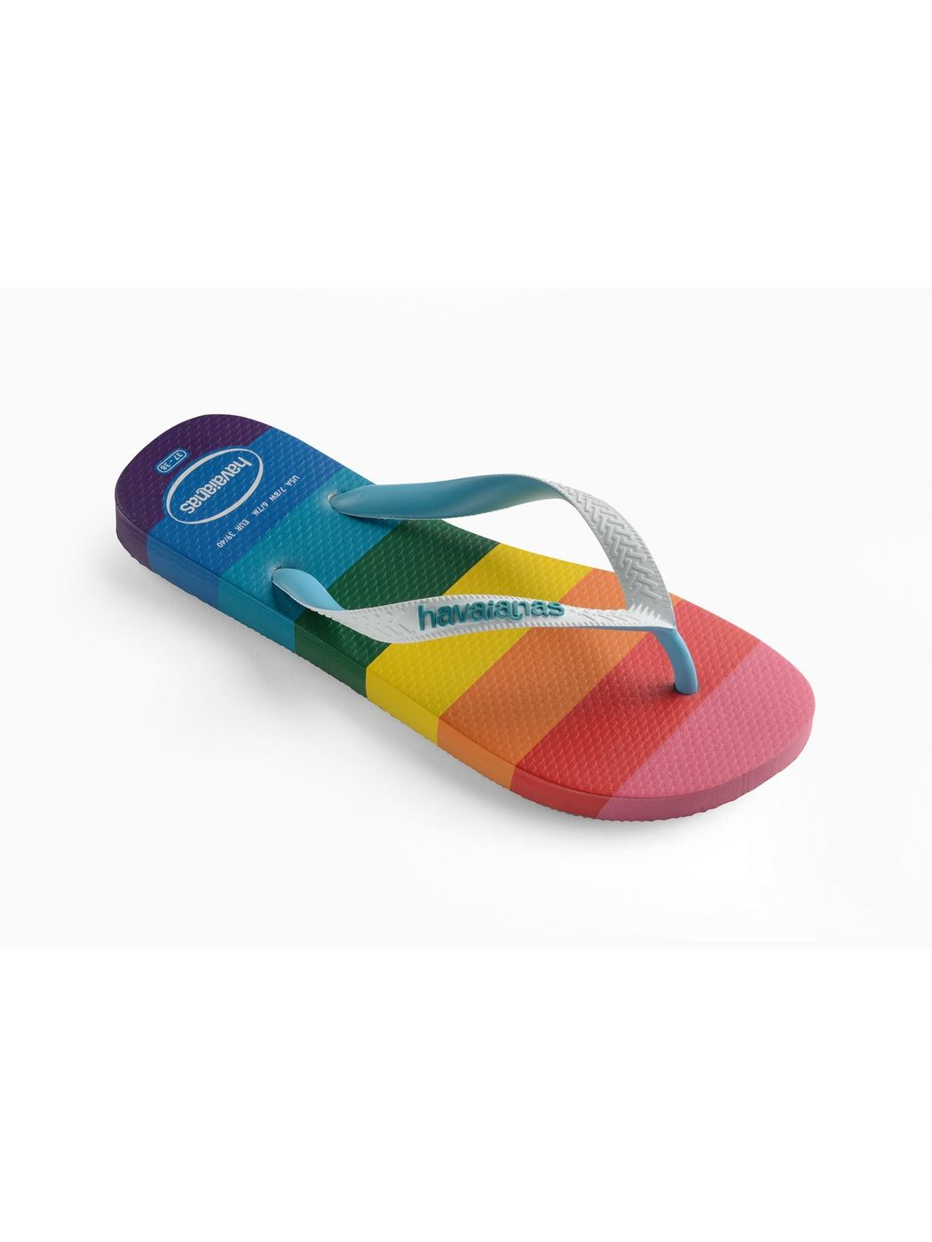 Tongs HAVAIANAS unisexe adulte Hav. Top pride allover 4145742.0031 Bleu