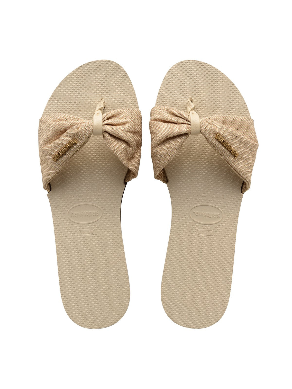 Tongs HAVAIANAS Femme Hav. You St Tropez shine 4145627.0121 Beige