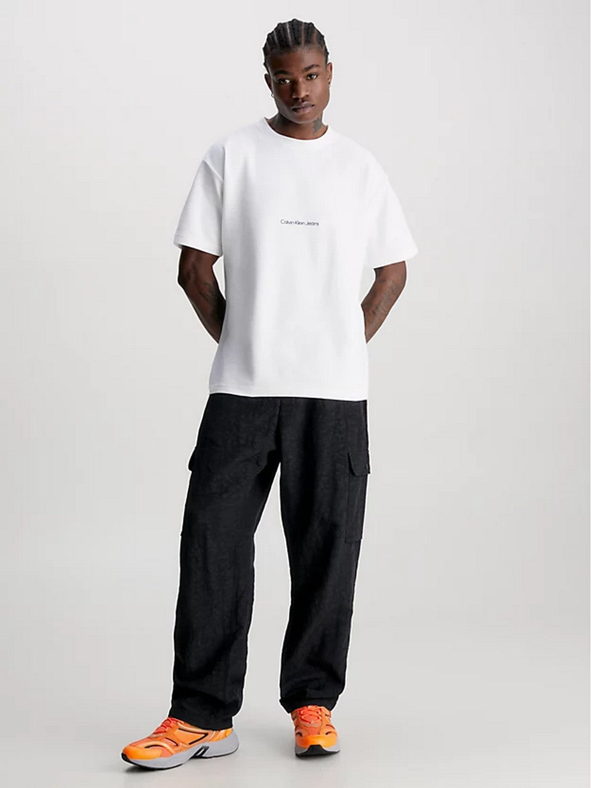 CALVIN KLEIN Hommes T-Shirt et Polo J30J323491 YAF Blanc