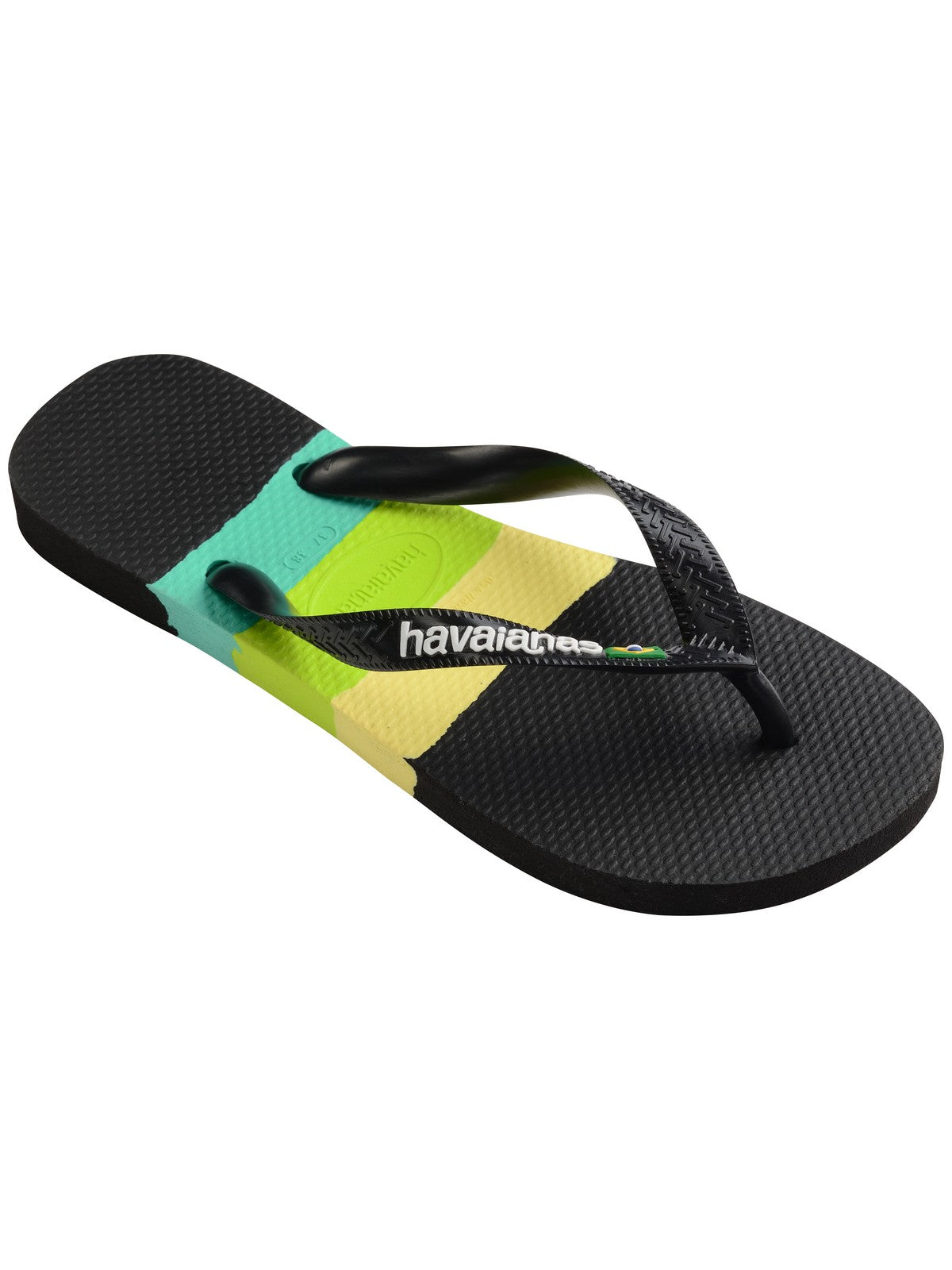 Tongs unisexes adultes HAVAIANAS Hav. Brasil Tech 4147239.1069 Noir