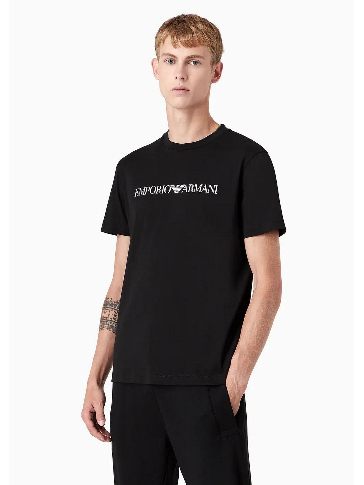 EMPORIO ARMANI Hommes - T-shirt et polo 8N1TN5 1JPZZ 0021 Noir