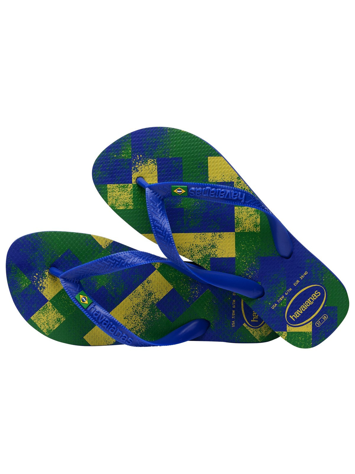 Tongs unisexes adultes HAVAIANAS Hav. Brasil Fresh 4145745.2711 Bleu