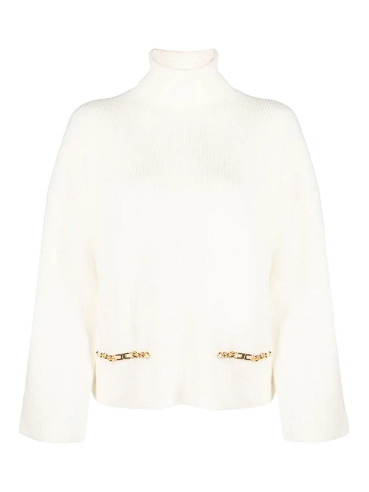 ELISABETTA FRANCHI Pull à col roulé pour femmes MK87M36E2 193 White