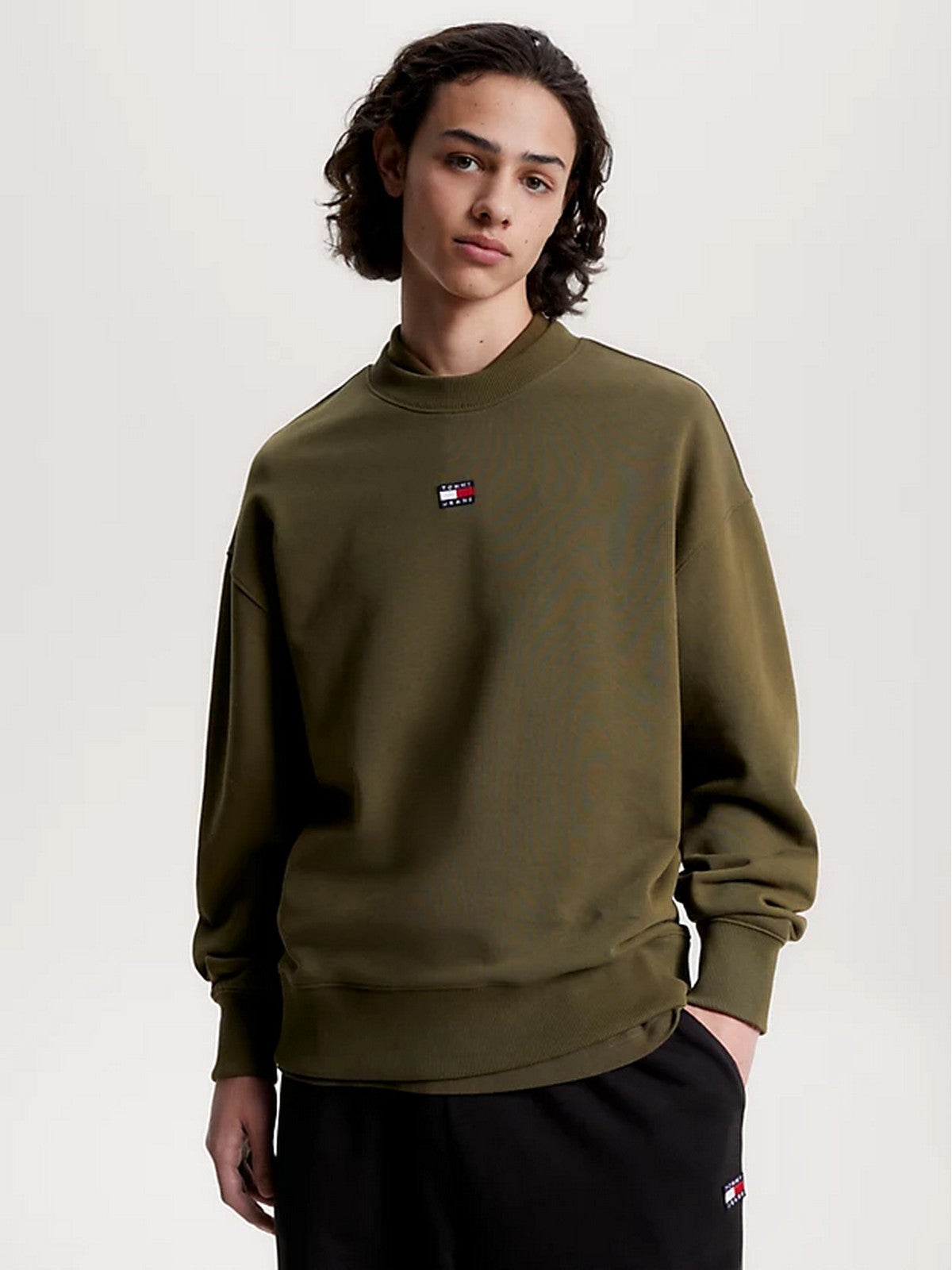 TOMMY HILFIGER Hommes Sweatshirt DM0DM16370 MR1 Vert