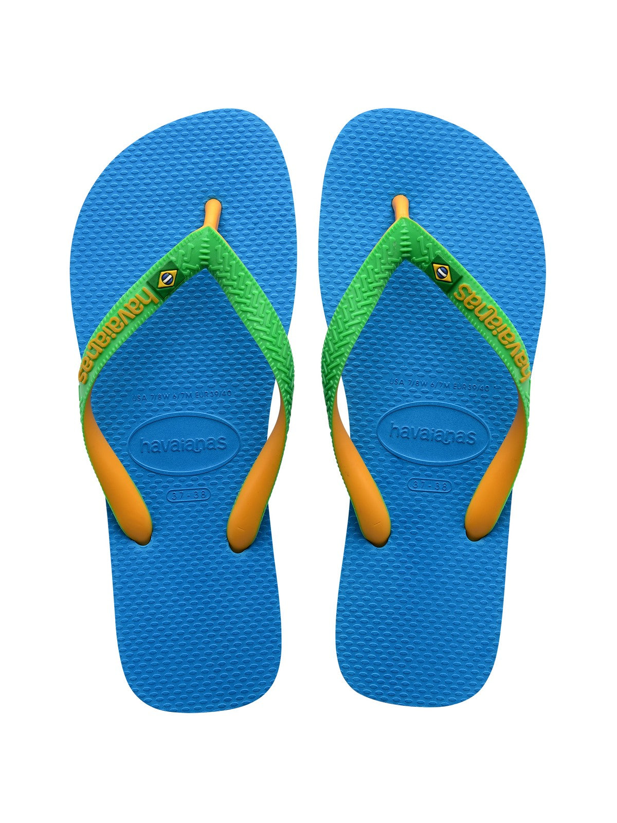 HAVAIANAS Adulte Tongs unisexes Hav. Brasil mix 4123206.1989 Turquoise