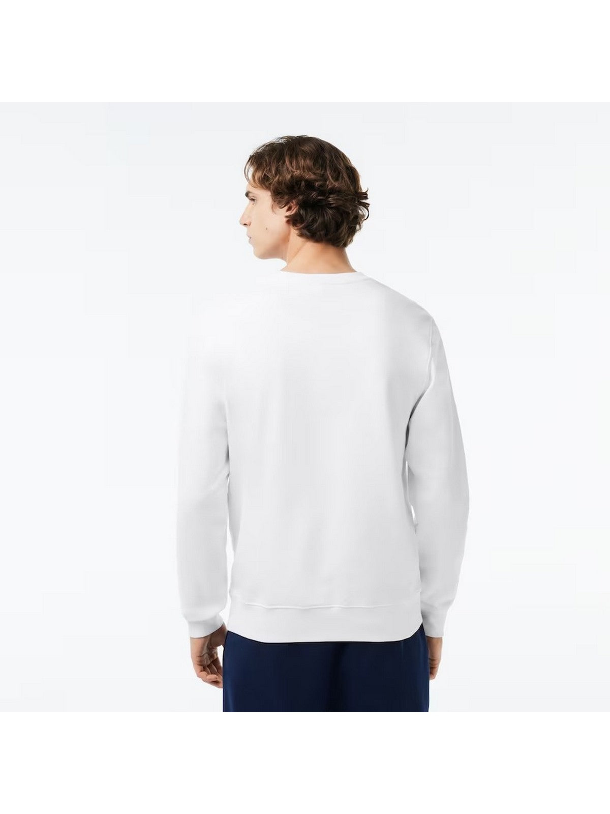 LACOSTE Hommes Sweatshirt SH1281 001 Blanc
