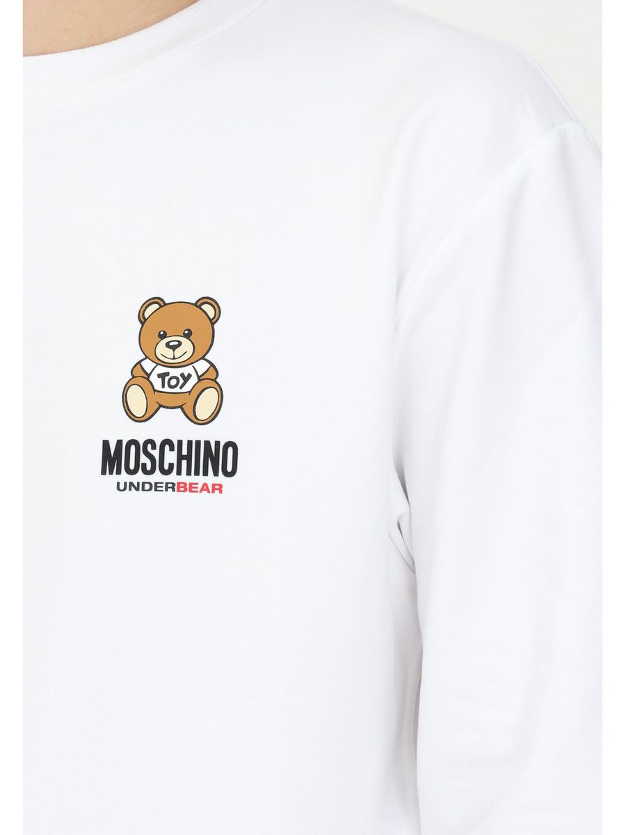 MOSCHINO UNDERWEAR Hommes Sweatshirt 1719 8102 Blanc