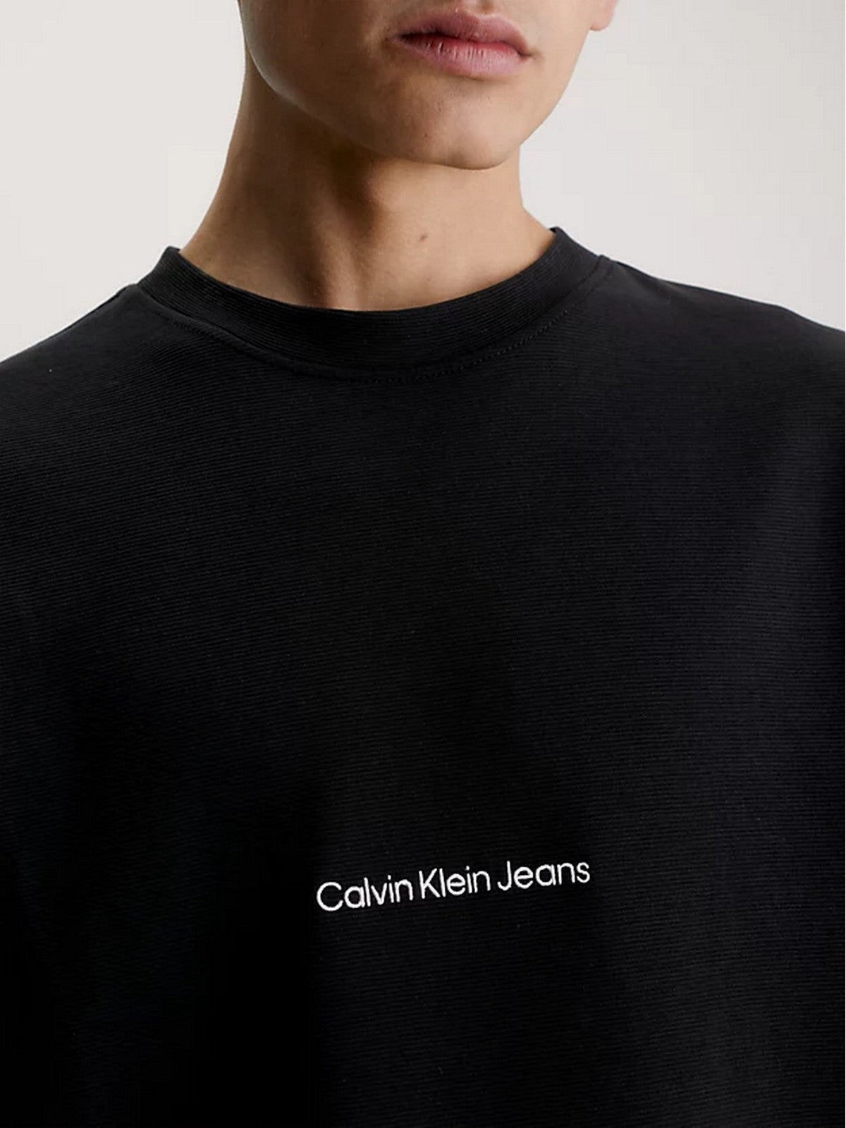 CALVIN KLEIN Hommes T-Shirt et Polo J30J323491 BEH Noir