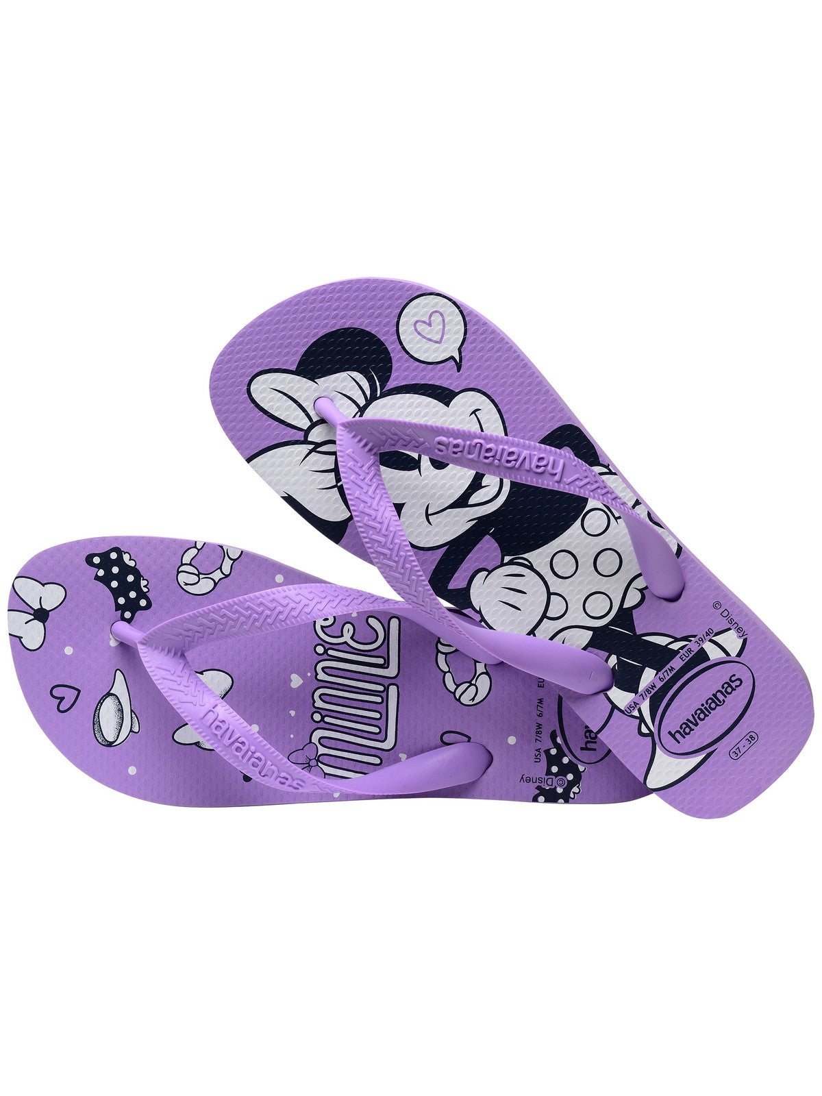 HAVAIANAS Tongs pour filles et fillettes Hav. top disney tranquility 4139412.1801 Purple