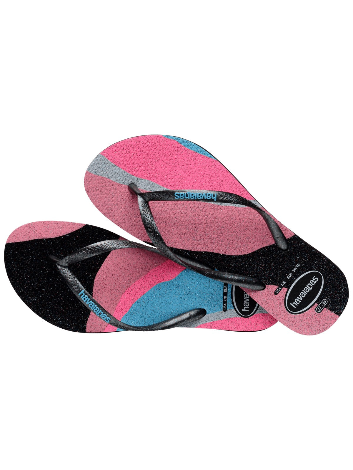 HAVAIANAS Tongs femmes Hav. Slim palette glow 4145766.0090 Noir