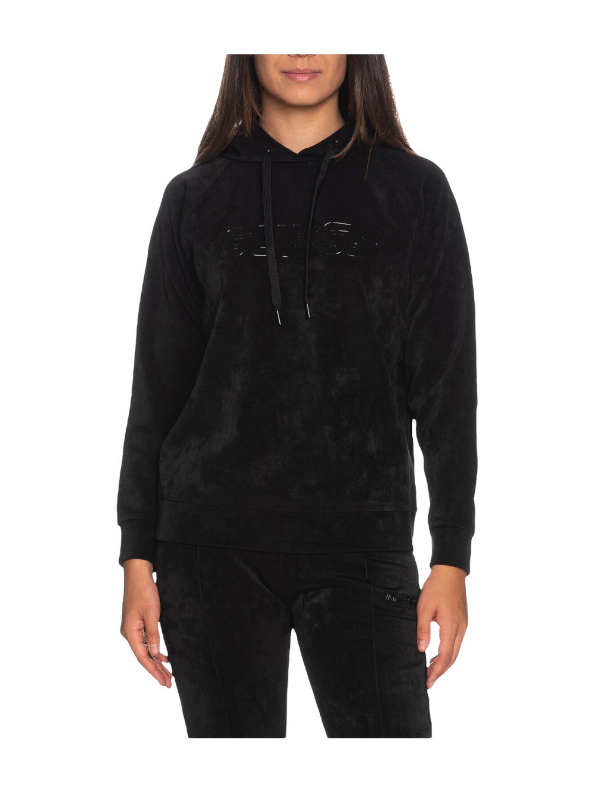 GUESS SPORT Sweatshirt pour femmes V2BQ01 KBC00 JBLK Noir