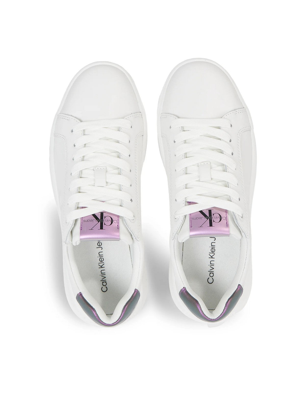 CALVIN KLEIN Baskets Femme YW0YW01202 01W Blanc