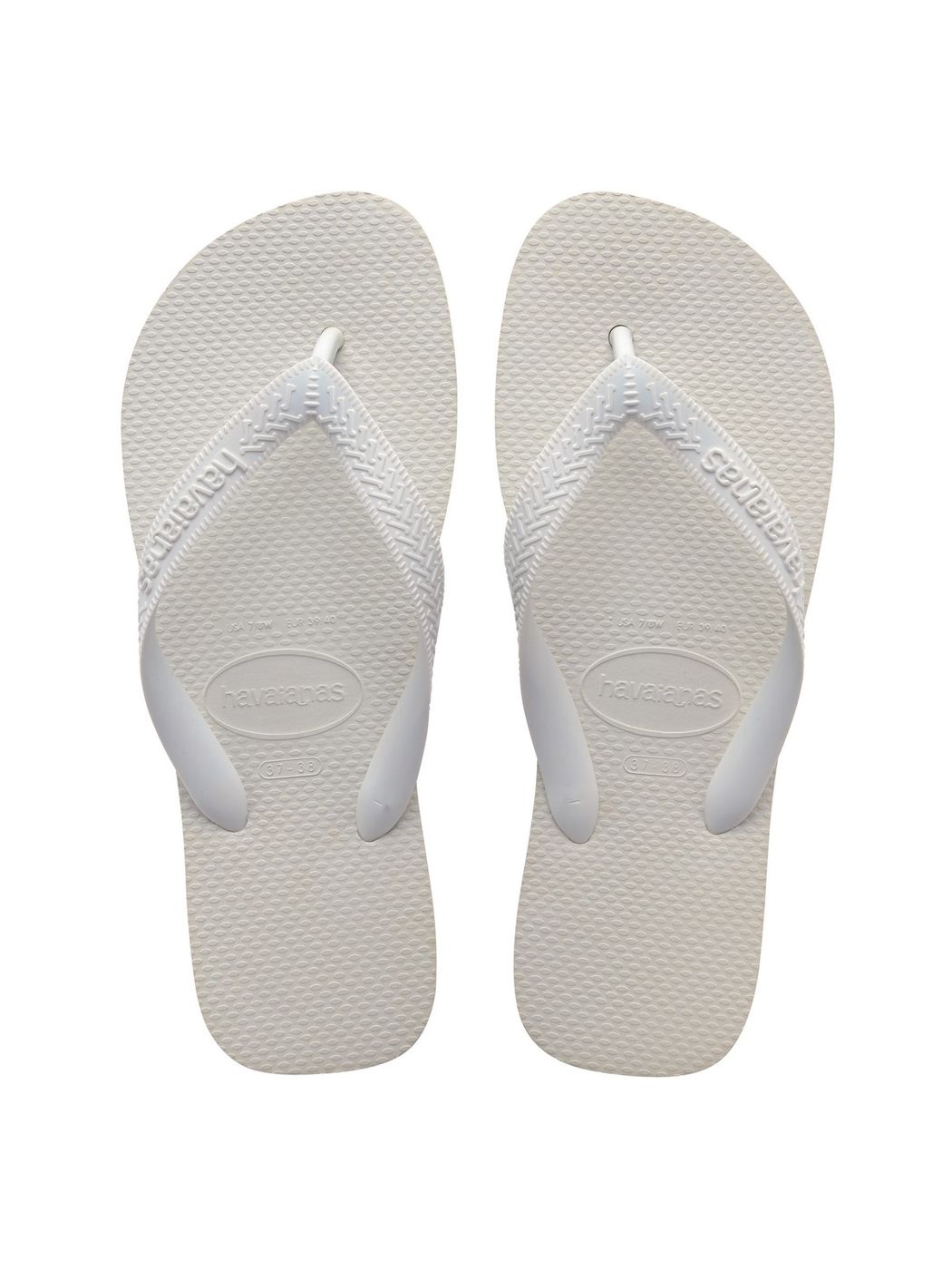 HAVAIANAS Tongs unisexes adultes HAV. TOP 4000029.0001 Blanc