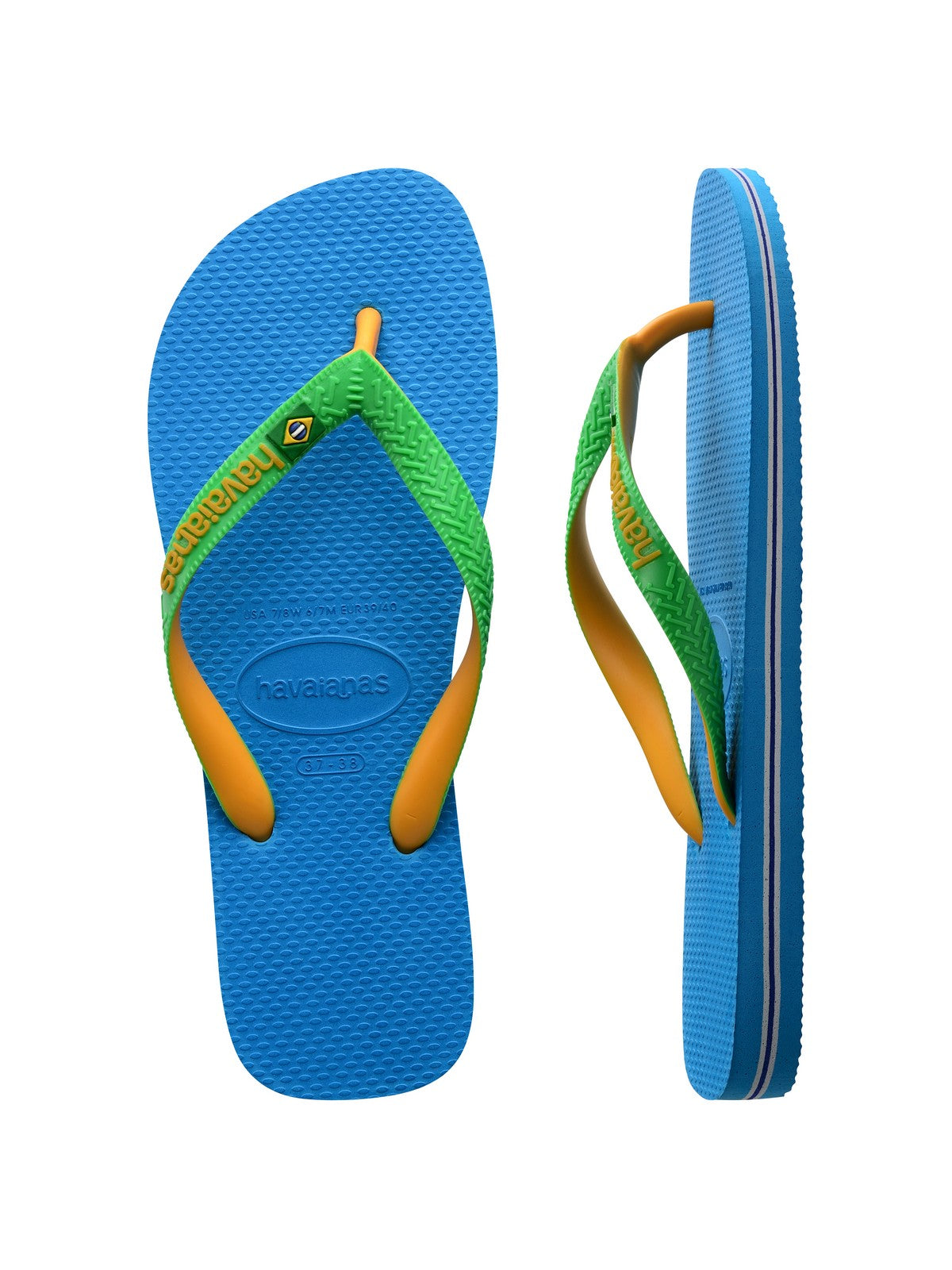 HAVAIANAS Adulte Tongs unisexes Hav. Brasil mix 4123206.1989 Turquoise