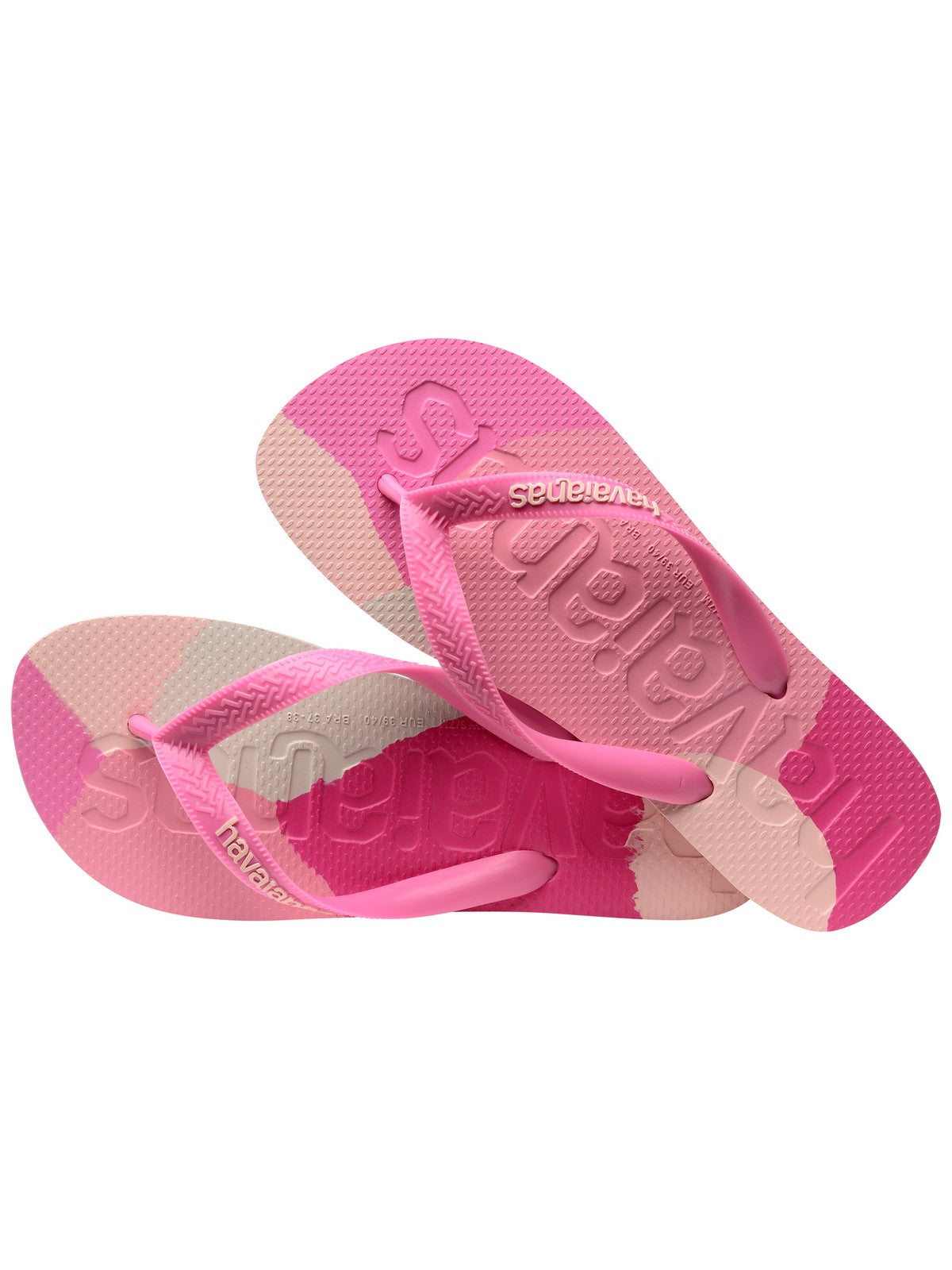 HAVAIANAS Tongs femmes Hav. Top logomania couleurs II 4147526.0129 Rose