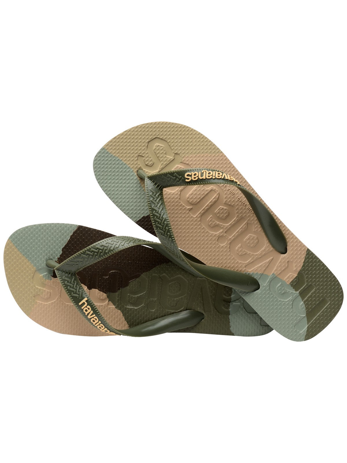 HAVAIANAS Tongs hommes Hav. Top logomania colours II 4147526.0869 Vert