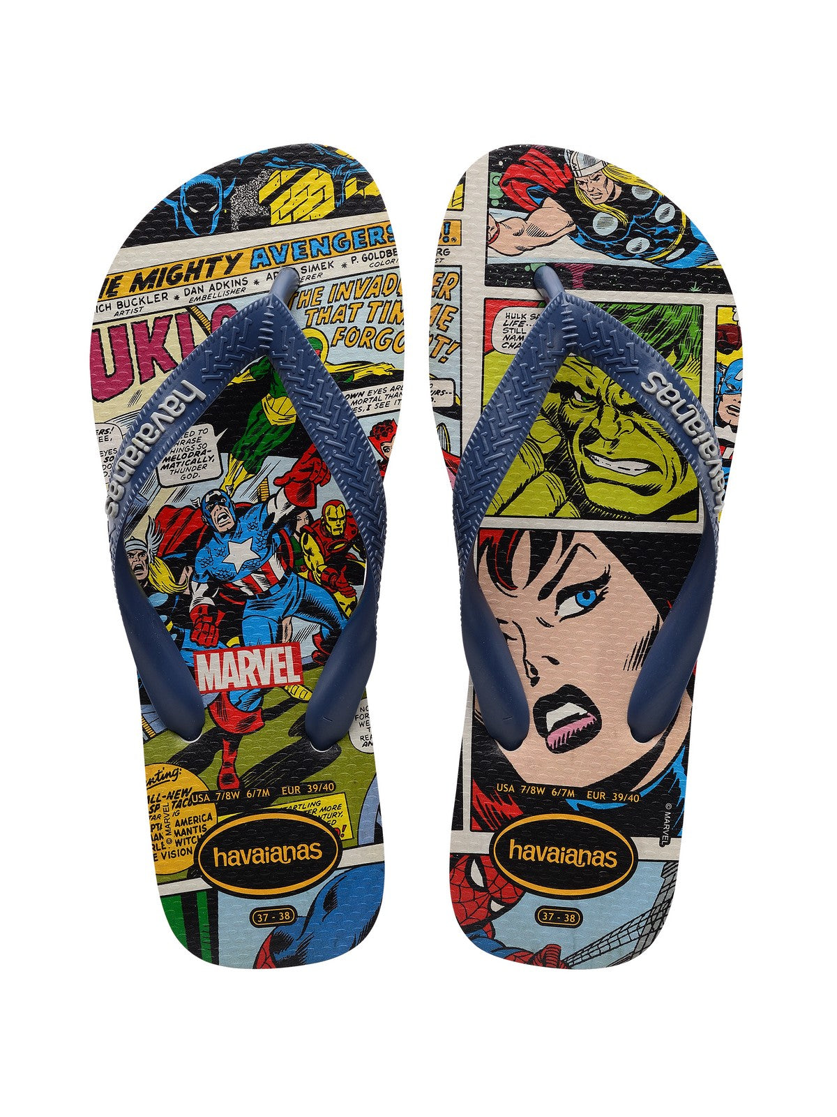 Tongs unisexes adultes HAVAIANAS Hav. Top marvel 4147012.9427 Gris