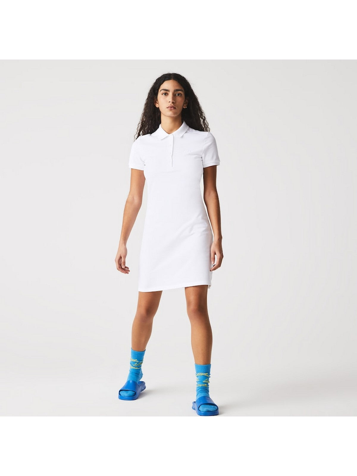 LACOSTE Femmes Robe EF5473 001 Blanc