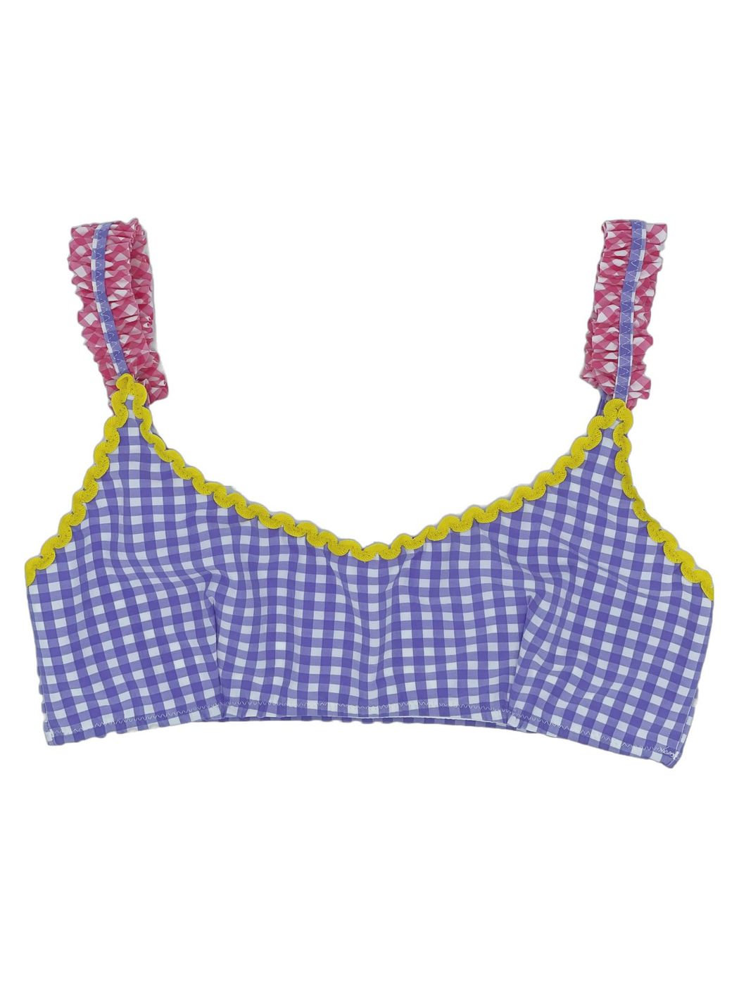 MC2 SAINT BARTH Maillot de bain Femme Bralette JUDY ROUCHES 00243B Violet