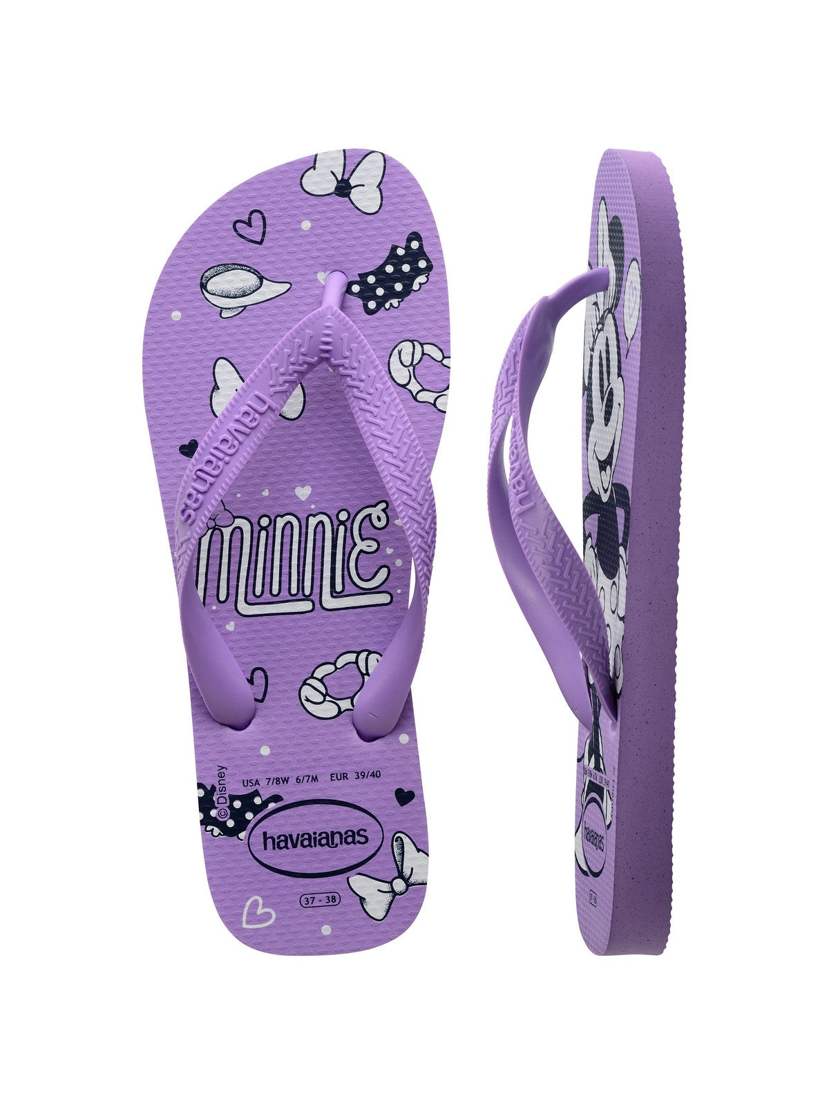 HAVAIANAS Tongs pour filles et fillettes Hav. top disney tranquility 4139412.1801 Purple