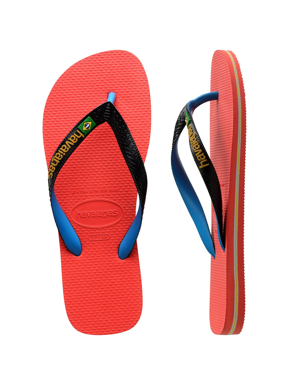 Tongs unisexes adultes HAVAIANAS Hav. Brasil mix 4123206.1256 Rose