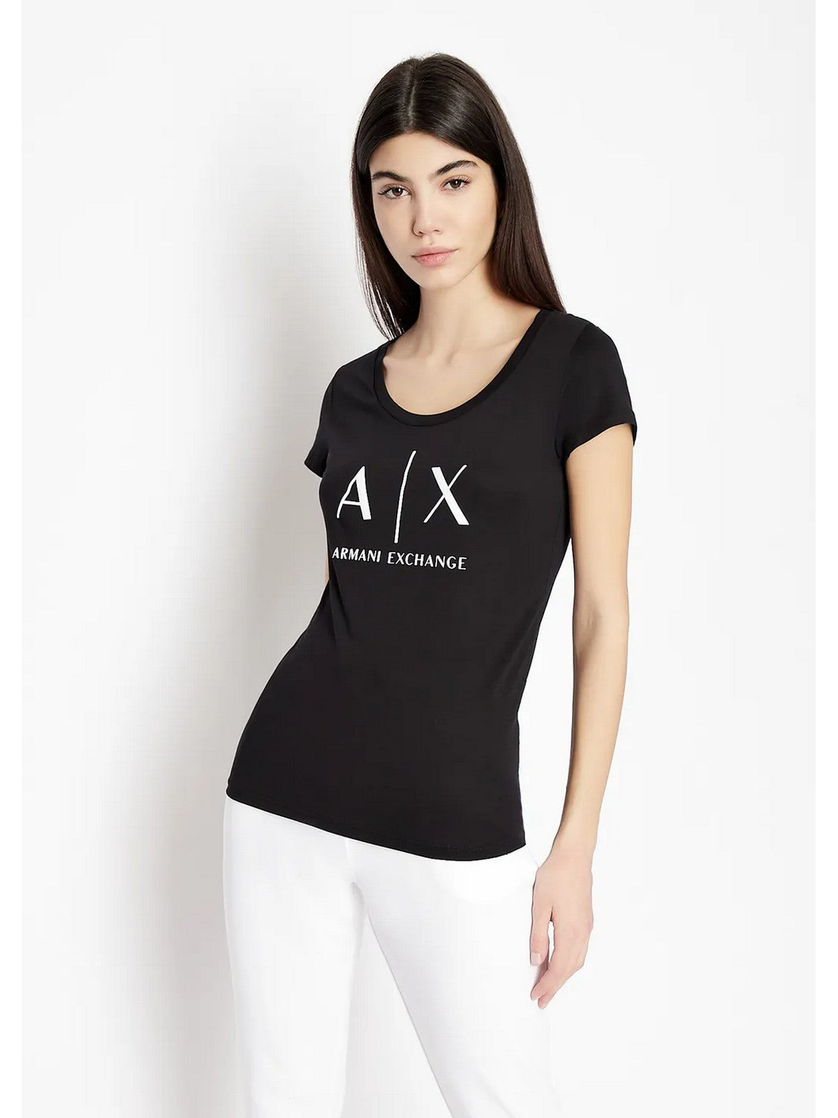 ARMANI EXCHANGE T-Shirt et Polo Femme 8NYT70 YJ16Z 1200 Noir