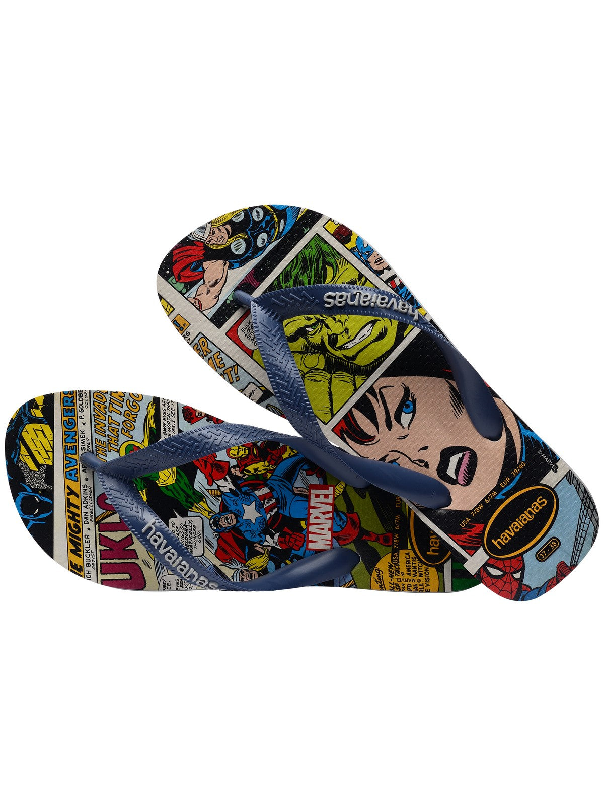 Tongs unisexes adultes HAVAIANAS Hav. Top marvel 4147012.9427 Gris