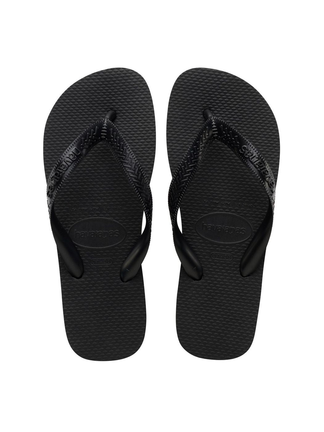 Tongs HAVAIANAS unisexe adulte HAV.TOP 4000029.0090 Noir